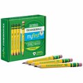 Ticonderoga My First Short Wooden Pencils, Yellow Large Triangle Barrel With Eraser, 36PK X33136